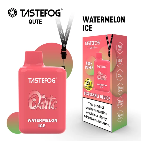 ホット販売 Tastefog Qute 800 パフ VAPE 使い捨てミニペン TPD 認証