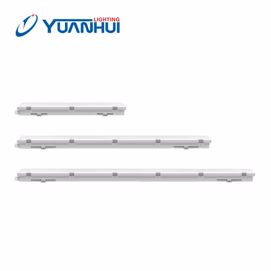 ホット販売 LED IP66 防水 0.6 メートル 1.2 メートル 1.5 メートルリニア防湿 LED トンネルトライプルーフ照明 CE/CB/EMC 認証 LED トライプルーフチューブライト